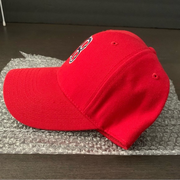 Vintage American Needle Boston Red Sox Baseball Fitted Hat 7 3/4 New Red Unisex - Picture 2 of 5